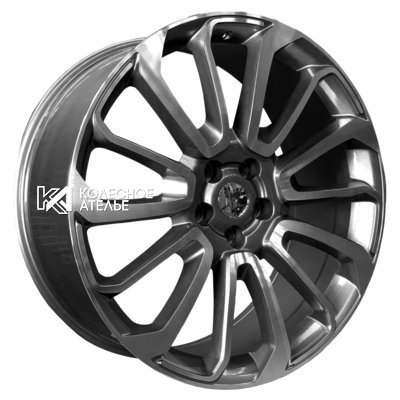 PDW 7013 Gun Metal Machined Face 9x20/5x120 D72.6 ET45  