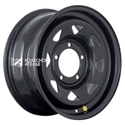 Off-Road Wheels УАЗ (треуг. мелкий) Черный 7x16/5x139.7 D110 ET-19  