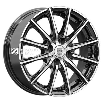 K&K Сандал (КС1199) Алмаз черный 6x15/4x114.3 D56.6 ET44  