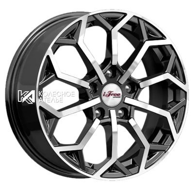 iFree Спейс-Нидл (КС1000) Блэк Джек 6.5x16/5x114.3 D67.1 ET38  