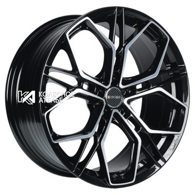 INCH FA8534 Gloss Black Machined Face 8.5x19/5x112 D66.6 ET30  