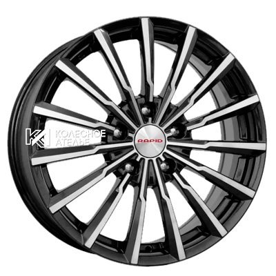 K&K Акцент-оригинал (КС641) Алмаз черный 5.5x14/4x100 D56.6 ET39  