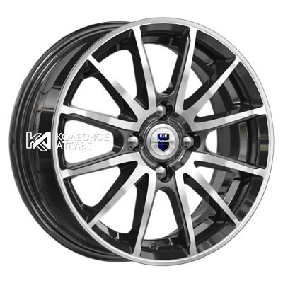 K&K Квант (КС960) Алмаз черный 5.5x14/4x100 D67.1 ET38  
