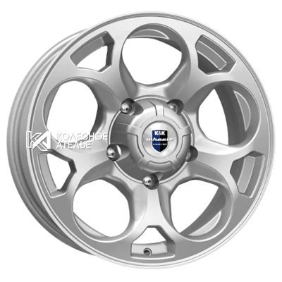 K&K Линкс (КС1057) Сильвер 7x16/5x139.7 D108.5 ET35  